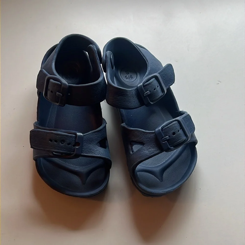 Navy sandals